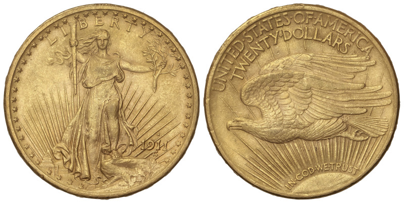 World Coins: United States
20 Dólares. 1911-S. SAN FRANCISCO. 33,39 grs. AU (90...