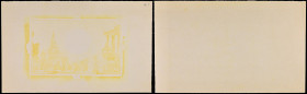 CAMBODGE - CAMBODIA
50 riels type “Épreuve du verso / printer progressive back Proof” en jaune ND (1956).
P.3p.
Pas de numéro, avec une couleur rouge ...