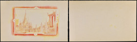 CAMBODGE - CAMBODIA
50 riels type “Épreuve du verso / printer progressive back Proof” en rouge et jaune ND (1956).
P.3p.
Pas de numéro, avec une coule...