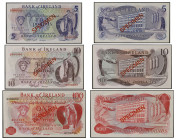 IRLANDE DU NORD - NORTH IRELAND
Lot (3) - 5, 10 et 100 pounds type "SPÉCIMEN" ND (1977/1978).
P.62bs - P.63bs - P.64bs.
Lot (3) - 5, 10 et 100 pounds ...