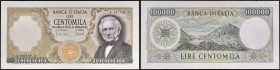 ITALIE - ITALY
100000 lire 1970.
P.100b.
Alphabet I - numéro 037118 - S, avec le portrait d’Alessandro Manzoni sur le côté droit du billet de banque.
...