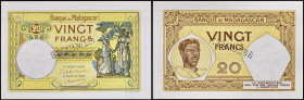 MADAGASCAR - MADAGASCAR
20 francs type “SPÉCIMEN” ND (1937-47).
P.37s.
Top Pop : c’est le plus bel exemplaire gradé ! Pas d’alphabet, pas de numéro, a...