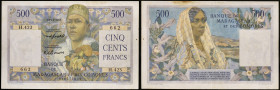 MADAGASCAR - MADAGASCAR
500 francs 23-11-1955.
P.47b.
Alphabet H.423 - numéro 662, type rare et recherché dans tous les états de conservation. À noter...
