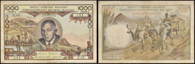 MADAGASCAR - MADAGASCAR
1000 francs - 200 ariary avec le portrait du président Tsiranana ND (1963).
P.56b.
Alphabet G.69 - numéro 184, type rare et re...