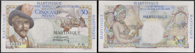 MARTINIQUE - MARTINIQUE
50 francs type “Belain d'Esnambuc” 1946.
P.30.
C’est le second plus haut grade ! Alphabet P.41 - numéro 76002, type rare et re...