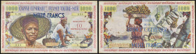 MARTINIQUE - MARTINIQUE
10 nouveaux surchargé sur 1000 francs type “Pêcheur” ND (1960).
P.39.
Alphabet L.21 - numéro 533, type recherché dans tous les...