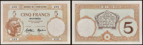 NOUVELLE-CALÉDONIE - NEW CALEDONIA
5 francs type “Walhain” - Banque de l’Indochine ND (1926).
P.36b.
Top pop : c'est le plus bel exemplaire gradé ! Al...