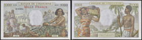 NOUVELLE-CALÉDONIE - NEW CALEDONIA
1000 francs - Banque de l’Indochine ND (1963).
P.43d.
Alphabet O.91 - numéro 998, d’après nous légèrement fauté ave...