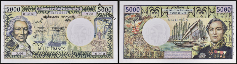 NOUVELLE-CALÉDONIE - NEW CALEDONIA
5000 francs type “Bougainville” ND (1971).
P....