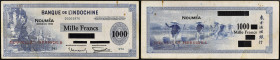 NOUVELLES-HÉBRIDES - NEW HEBRIDES
1000 francs surchargé “NOUVELLES-HÉBRIDES” 1944.
P.14.
C’est le second plus haut grade ! Alphabet D41 - numéro 976, ...