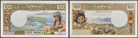 NOUVELLES-HÉBRIDES - NEW HEBRIDES
100 francs petit numéro ND (1965-67).
P.16.
Alphabet A.1 - numéro 47112, type rare et recherché dans tous les états ...