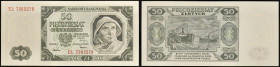 POLOGNE - POLAND
50 zlotych 1948.
P.138.
Alphabet EL - numéro 7565279.
PMG 66 EPQ Gem Uncirculated (1911988-013). 
Qualité exceptionelle. NEUF.