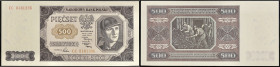 POLOGNE - POLAND
500 zlotych 1948.
P.140.
Alphabet CC - numéro 0481396, type recherché dans cet état de conservation pour cette grande valeur faciale ...