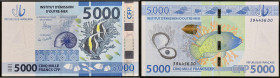 POLYNÉSIE FRANÇAISE, TERRITOIRES FRANÇAIS DU PACIFIQUE - FRENCH POLYNESIA, FRENCH PACIFIC TERRITORIES
5000 francs ND (2014).
P.7.
Alphabet D0 - numéro...