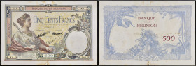 RÉUNION (ÎLE DE LA) - REUNION
500 francs type “Femme au sceptre” ND (1940).
P.25.
Top Pop : c’est le plus bel exemplaire gradé ! Alphabet X.8 - numéro...