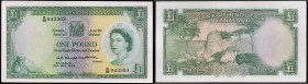 RHODÉSIE ET NYASSALAND - RHODESIA AND NYASSALAND
1 pound avec le portrait de la reine Élisabeth II 22 mai 1959.
P.21a.
Alphabet X/32 - numéro 943303, ...