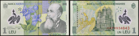 ROUMANIE - ROMANIA
1 leu type “polymère” avec le portrait de Nicolae Iorga 2020.
P.117m.
Alphabet et numéro 208P0934843, type rare dans ce grade avec ...