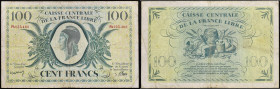 SAINT-PIERRE-ET-MIQUELON - SAINT PIERRE AND MIQUELON
100 francs type “Edmond Dulac” 1941.
P.13.
C’est le second plus haut grade ! Alphabet PA - numéro...