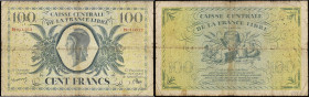SAINT-PIERRE-ET-MIQUELON - SAINT PIERRE AND MIQUELON
100 francs type “Edmond Dulac” 1941.
P.13.
Alphabet PA - numéro 011,912, type très rare et recher...