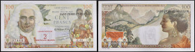 SAINT-PIERRE-ET-MIQUELON - SAINT PIERRE AND MIQUELON
2 nouveaux francs surchargé sur 100 francs type "La Bourdonnais" ND (1960).
P.32.
Alphabet E.81 -...