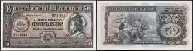 SAO TOMÉ-ET-PRINCIPE - SAINT THOMAS & PRINCE
50 escudos type “admnistration portugaise” 1958.
P.37a.
Alphabet B - numéro 731045, avec le portrait d’Al...