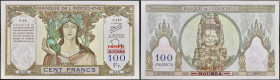 TAHITI - TAHITI
100 francs avec surcharge “PAPEETE” - Banque de l’Indochine ND (1963).
P.14c.
Alphabet Z.145 - numéro 849, type rare et recherché dans...