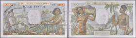 TAHITI - TAHITI
1000 francs type “SPÉCIMEN” - Banque de l'Indochine ND (1957).
P.15cs.
C'est le second plus bel exemplaire gradé ! Alphabet O.000 - nu...