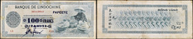 TAHITI - TAHITI
100 francs surchargé en noir sur 50 piastres - Banque de l’Indochine ND (1943).
P.17b.
Alphabet L5 - numéro 912, type rare et recherch...