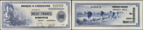 TAHITI - TAHITI
1000 francs surchargé type "Papeete émission 1954" Banque de l'Indochine - impression US 1954.
P.22.
Top pop : c'est le plus bel exemp...