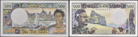 TAHITI - TAHITI
500 francs type “première signature” 1970.
P.25a.
Alphabet E.1 - numéro 11944, c'est la première signature pour le type. On remarque q...