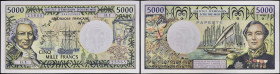 TAHITI - TAHITI
5000 francs type “Bougainville” ND (1971).
P.28a.
C’est le second plus haut grade ! Alphabet D.1 - numéro 25865, type rare et recherch...