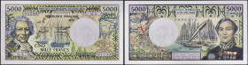 TAHITI - TAHITI
5000 francs type “Bougainville” 1985.
P.28d.
C’est le second plus haut grade ! Alphabet G.3 - numéro 03290, type rare et recherché en ...