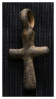 Weight 3,78 gr - Diameter 29 mm. BYZANTINE EMPIRE. BRONZE CROSS.(8th-10th century).Ae. Material : Bronze.