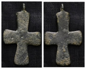 Weight 4,81 gr - Diameter 37 mm. BYZANTINE EMPIRE. BRONZE CROSS.(8th-10th century).Ae. Material : Bronze.