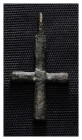 Weight 1,62 gr - Diameter 25 mm. BYZANTINE EMPIRE. BRONZE CROSS.(8th-10th century).Ae. Material : Bronze.