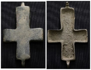 Weight 14,00 gr - Diameter 64 mm. BYZANTINE EMPIRE. BRONZE CROSS.(8th-10th century).Ae. Material : Bronze.