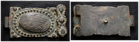 Weight 27,45 gr - Diameter 55 mm. ANCIENT ROMAN BRONZE BUCKLE.(1st-2nd century).Ae.