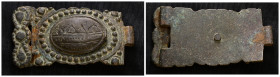 Weight 23,35 gr - Diameter 55 mm. ANCIENT ROMAN BRONZE BUCKLE.(1st-2nd century).Ae.