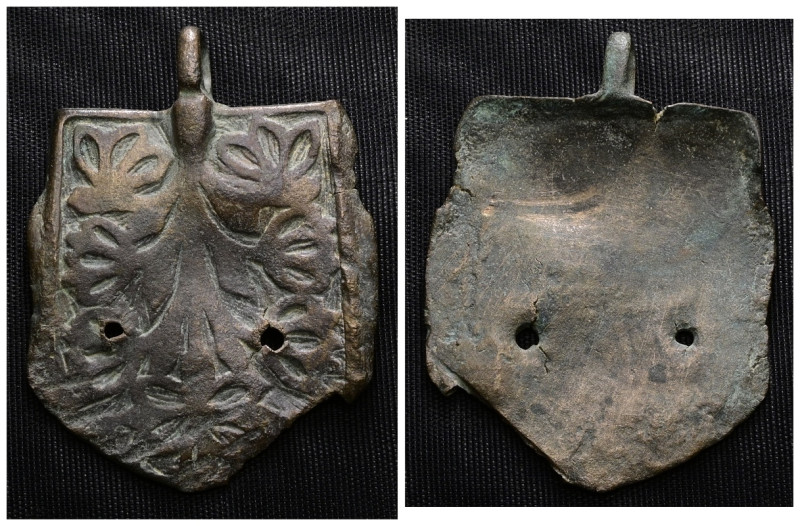 Weight 12,00 gr - Diameter 49 mm. ANCIENT BYZANTINE BRONZE PENDANT.