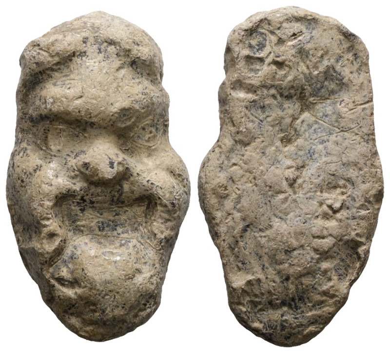 Weight 21,00 gr - Diameter 30 mm. ANCIENT LEAD FIGURE.