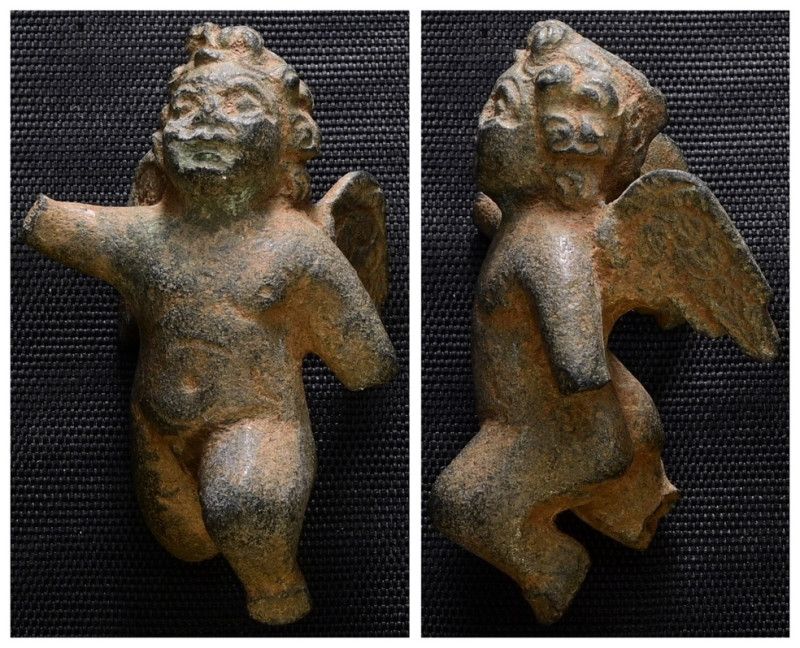 Weight 31,12 gr - Diameter 39 mm. ROMAN Statuette - Bronze YOUNG SATYR Figurine ...