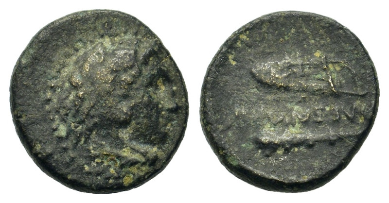 Kings of Macedon. Alexander III ‘the Great’ (336-323 BC). Æ (12mm, 1.4g). Uncert...