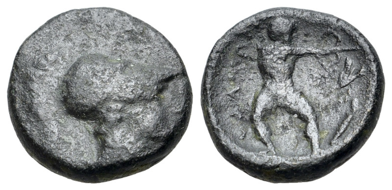 Thessaly, Lamia, c. 325-300 BC. Æ Chalkous (13mm, 1.99g, 6h). In the name of the...