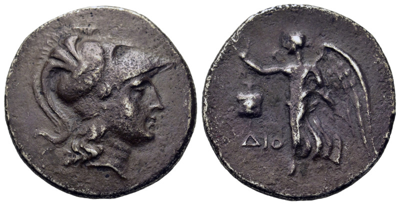 Pamphylia, Side, c. 200 BC. AR Tetradrachm (29,2mm, 15.4g). Head of Athena weari...