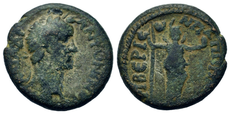 Antoninus Pius (138-161). Galatia, Pappa Tiberia. Æ (20mm, 6g). Laureate head r....