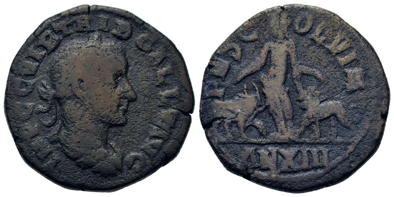 Trebonianus Gallus (251-253). Moesia Superior, Viminacium. Æ (27,5mm, 14.5g). La...