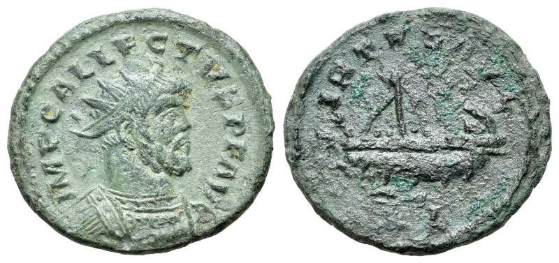 Allectus (293-296). Romano-British Emperor. Æ Quinarius (19mm, 2.98g). Londinium...