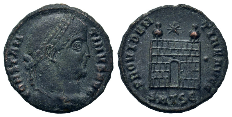 Constantine I (307/310-337). Æ Follis (9,4mm, 2.7g). Thessalonica, AD 326-328. L...