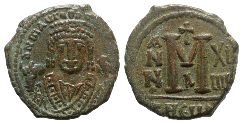 Maurice Tiberius (582-602). Æ 40 Nummi (26.5mm, 10.05g, 12h). Antioch, year 18 (...