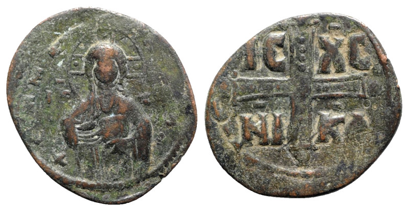 Anonymous, time of Michael IV, c. 1034-1041. Æ 40 Nummi (30mm, 5.25g, 6h). Const...